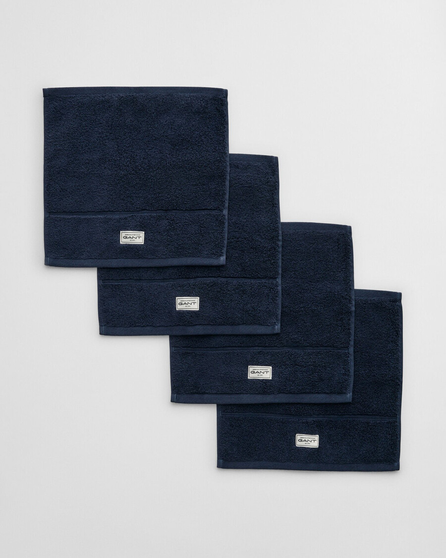 conjunto de 4 toalhas premium 30x30 - estilo náutico
