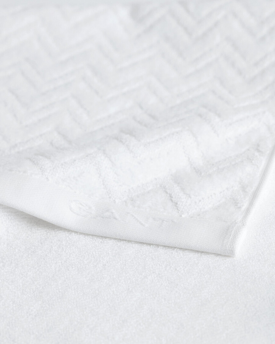 toalha jacquard espinha de peixe 50x70 - branca