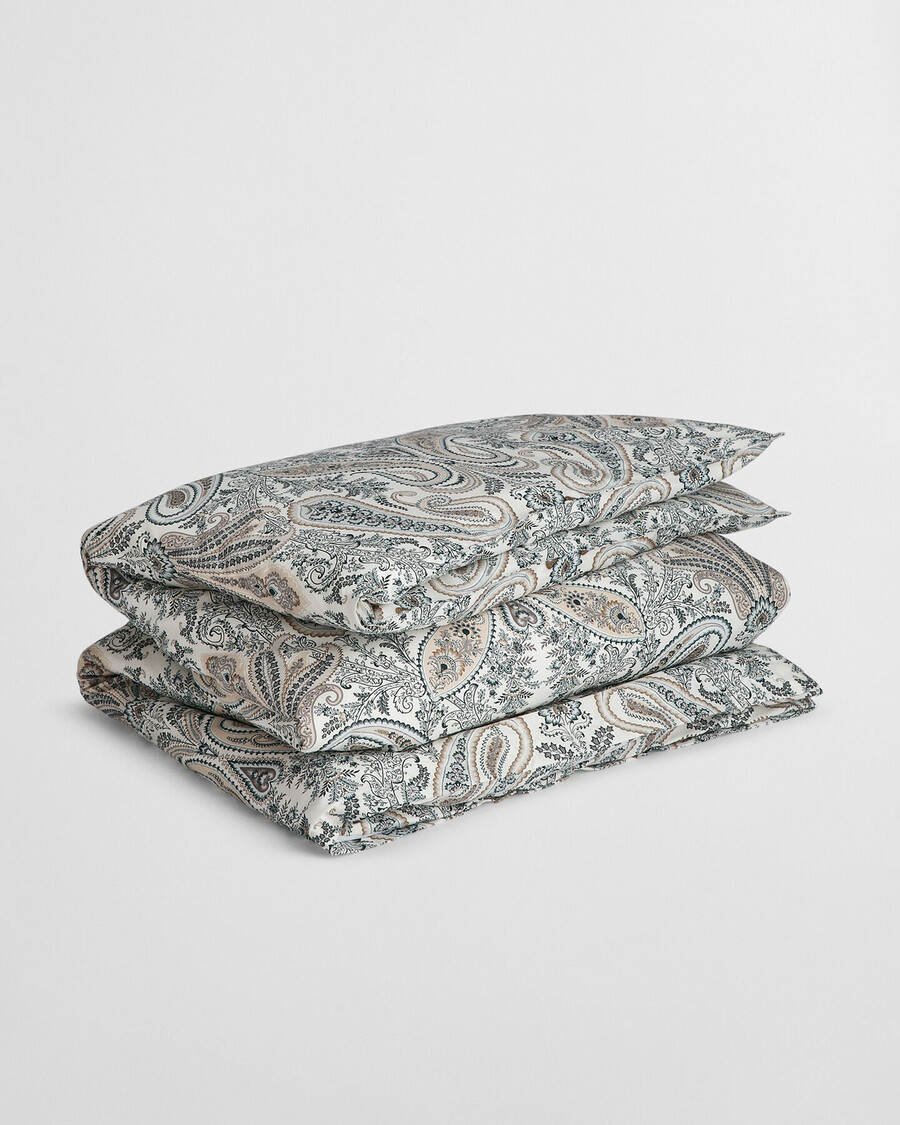 edredom individual key west paisley - verde tartan