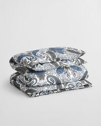 edredom de casal key west paisley - azul cetim