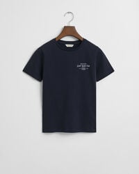 camiseta com estampa do teen girls sports club - azul noite