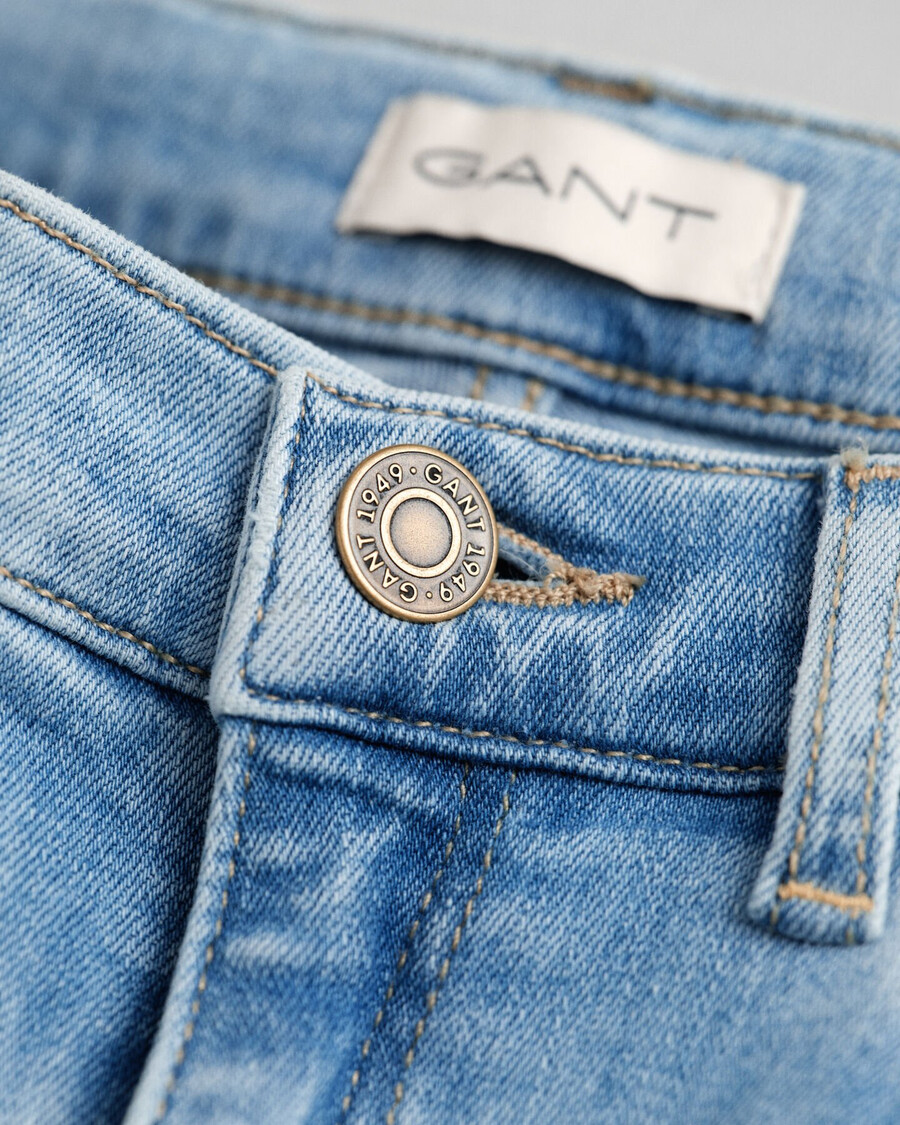 calça jeans bootcut para adolescentes - azul claro
