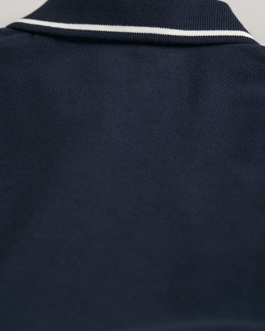vestido piqué infantil com modelagem evasê - azul noite