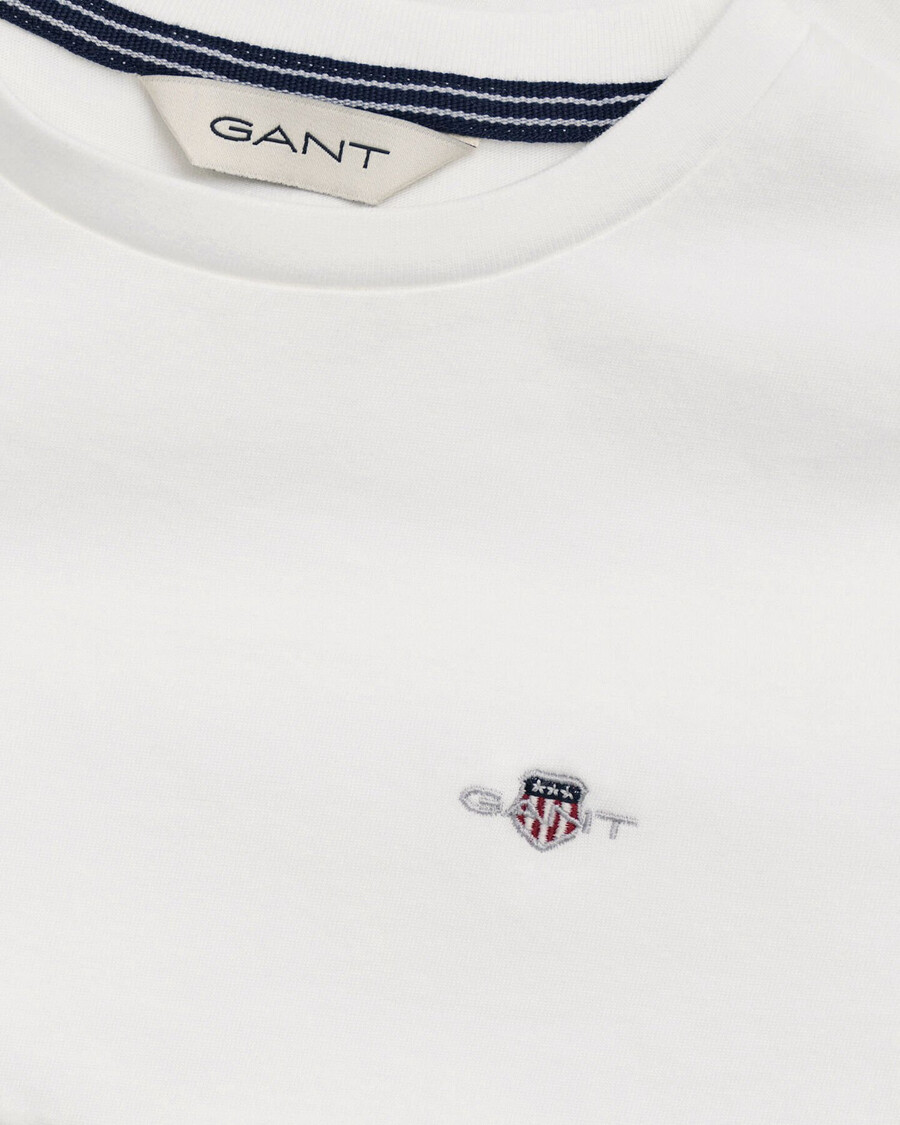 camiseta infantil shield - branca