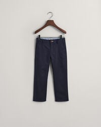 calças chino infantis de corte regular - azul marinho
