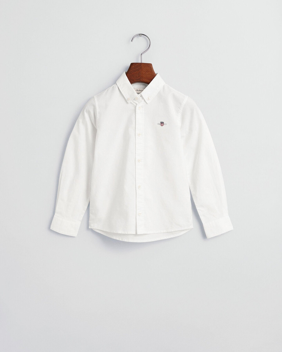 camisa oxford infantil shield - branca
