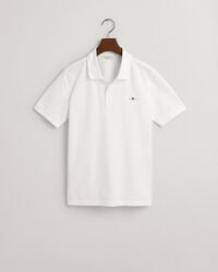 camisa polo teens shield piqué - branca