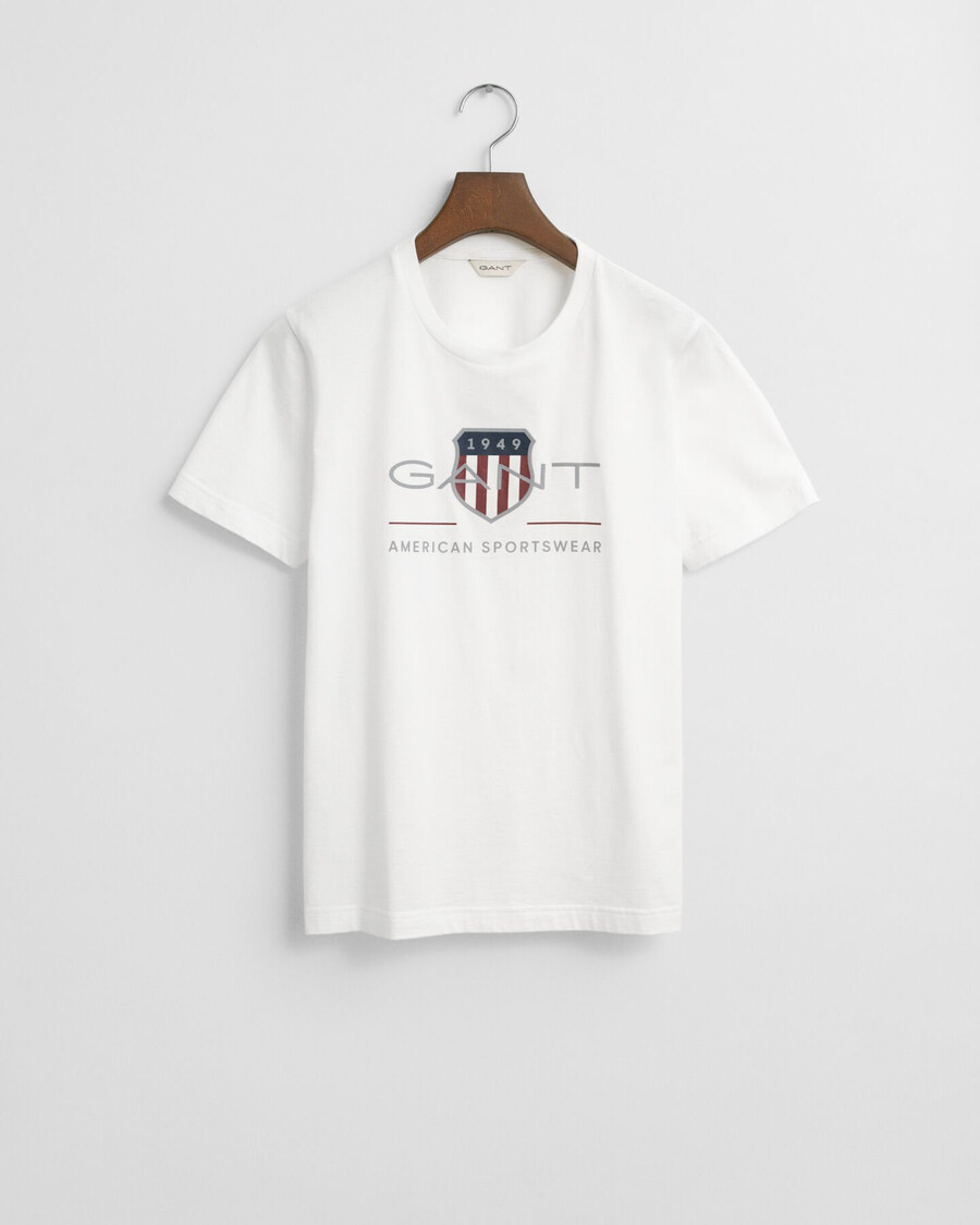 camiseta teens archive shield - branca