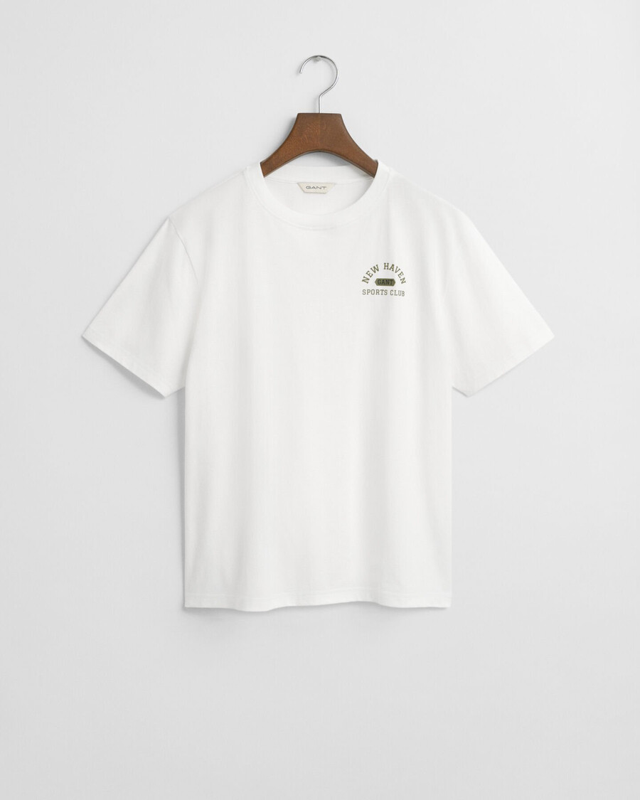 camiseta estampada para adolescentes - branca