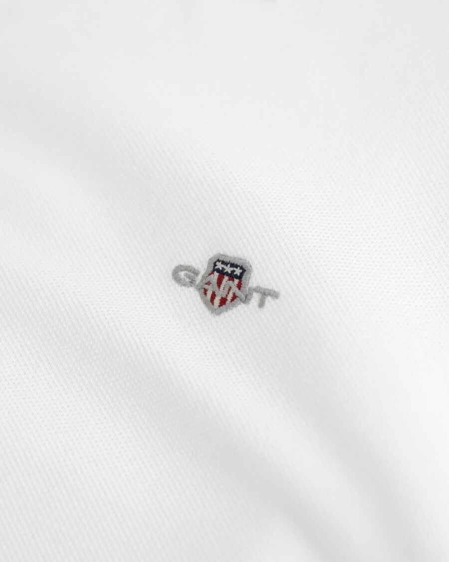 camisa de rúgbi piqué shield para adolescentes - branca