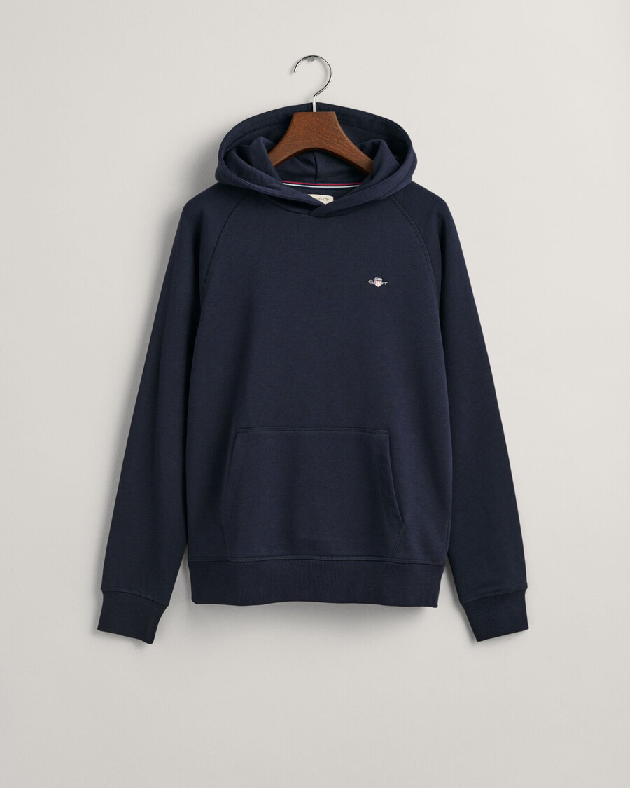 moletom com capuz teens shield - azul noite