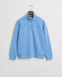 moletom teens shield com meio zíper - azul sonho