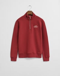 moletom teens graphic halfzip - plumped red