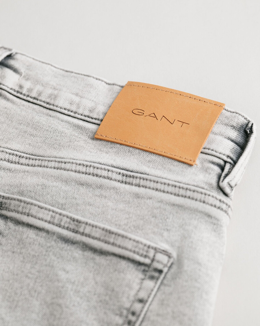 calça jeans slim fit para adolescentes - cinza desbotada