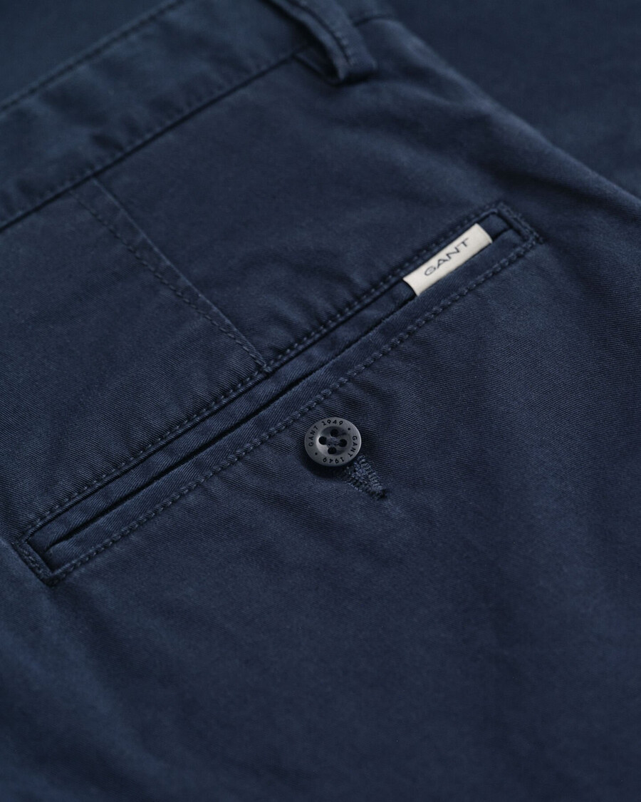 calças chino de corte relaxado para adolescentes - azul marinho