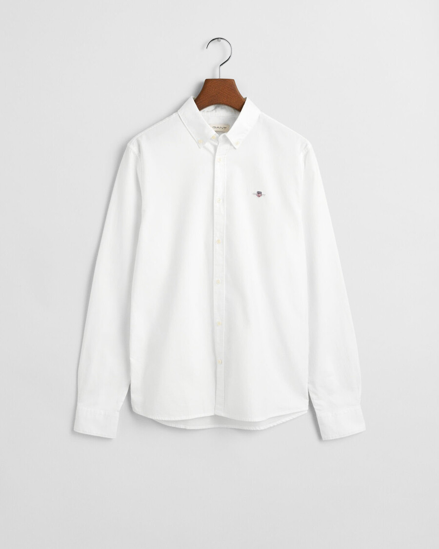 camisa oxford teens shield - branca