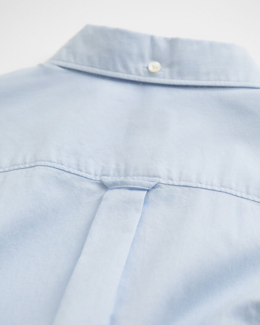camisa oxford teens shield - azul capri