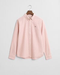 camisa oxford listrada para adolescentes - laranja escuro