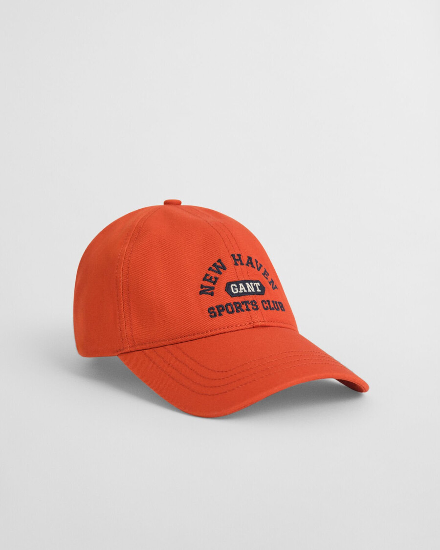 boné de algodão com estampa para adolescentes - laranja escuro
