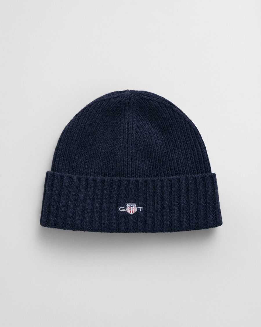gorro de lã teens shield - azul noite
