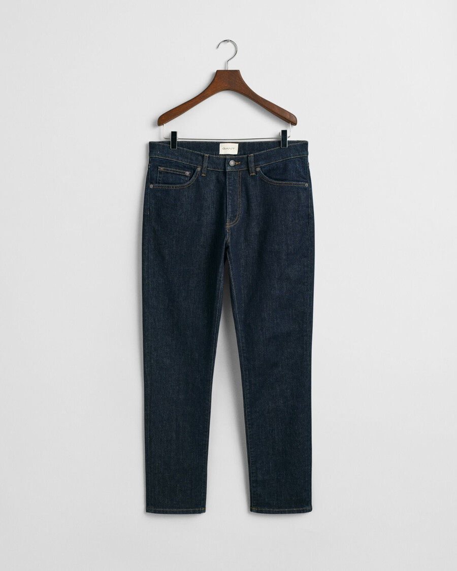 calça jeans slim fit - azul escuro