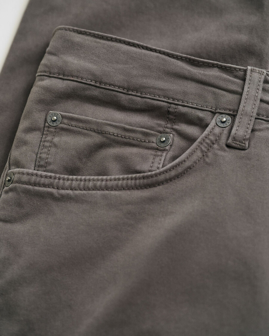 calça jeans desert slim fit - antracite