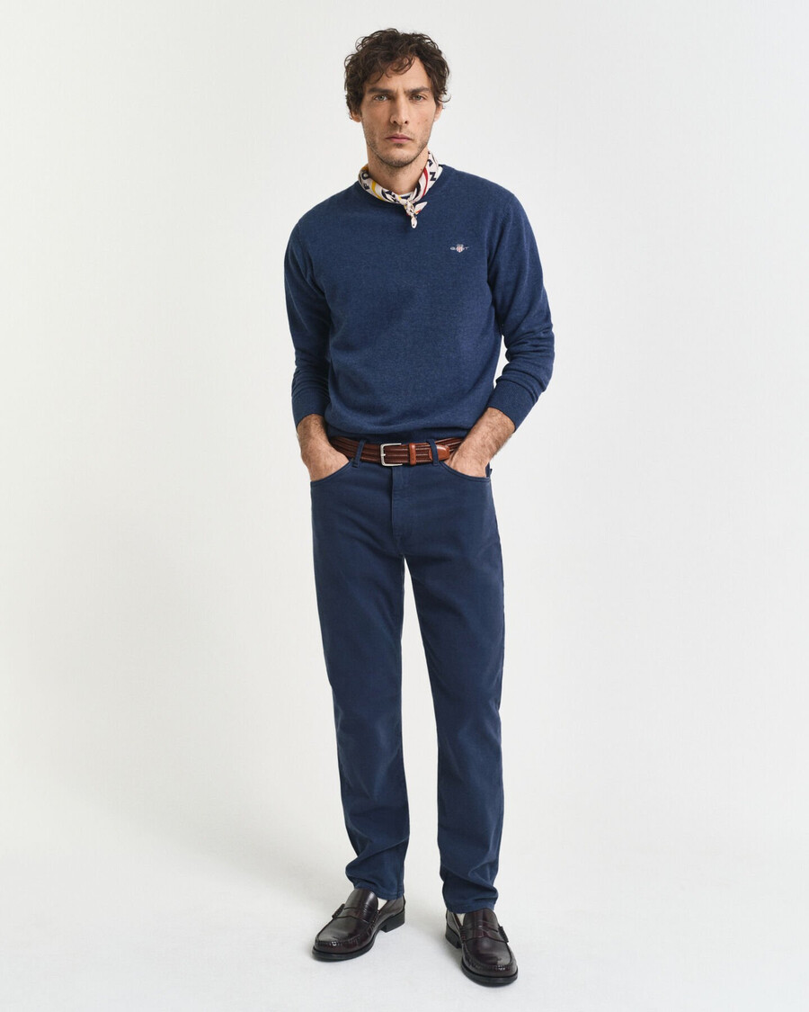 calça jeans desert de corte regular - marine