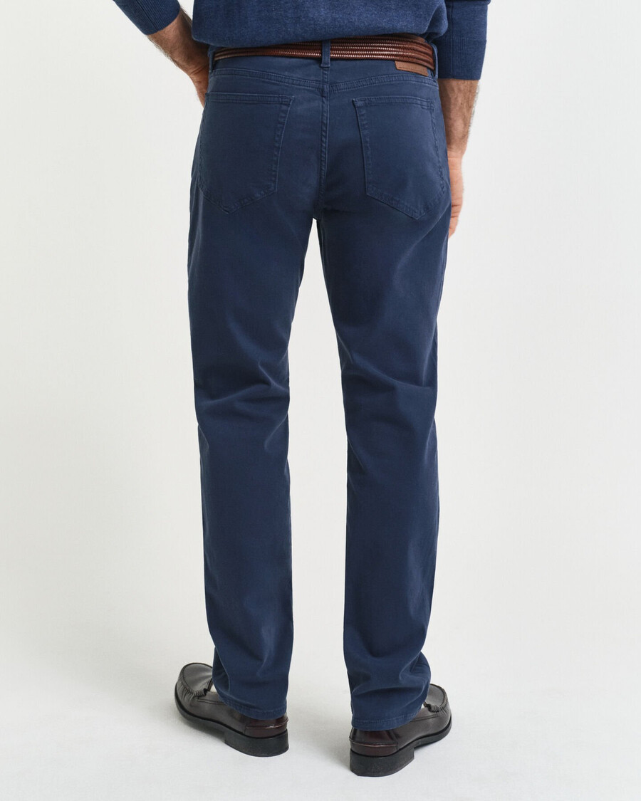 calça jeans desert de corte regular - marine