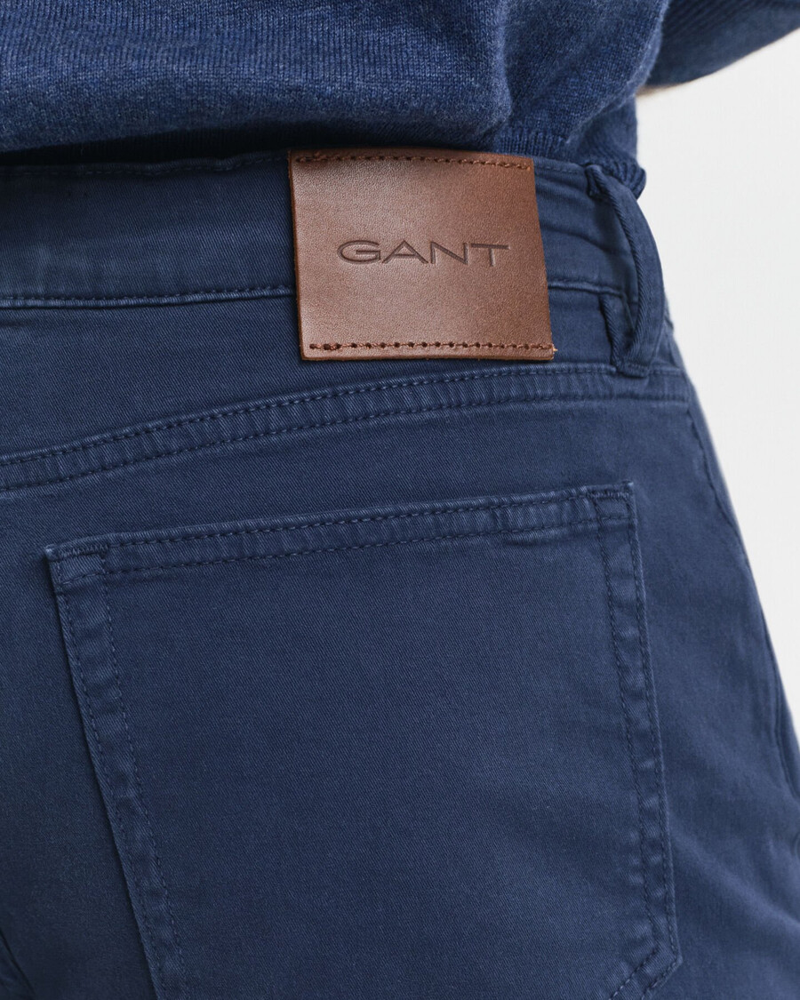 calça jeans desert de corte regular - marine