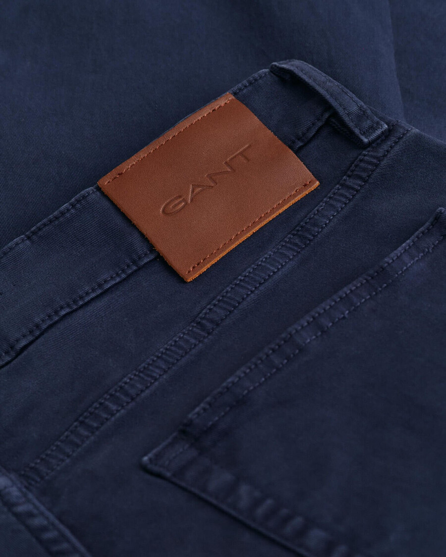 calça jeans desert de corte regular - marine