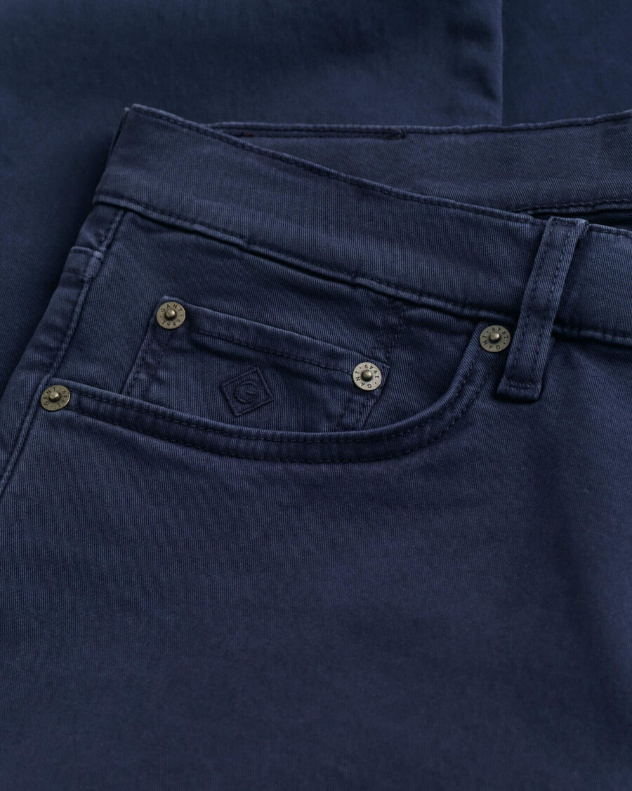 calça jeans desert de corte regular - marine