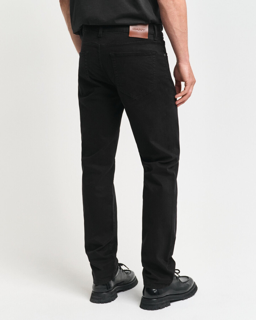 calça jeans desert de corte regular - preta