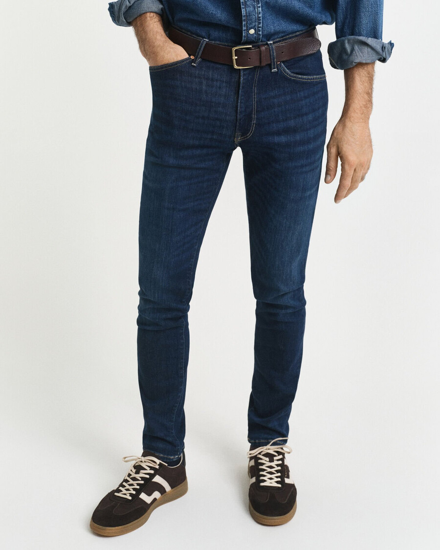 calça jeans active recover extra slim fit - azul escuro desgastado