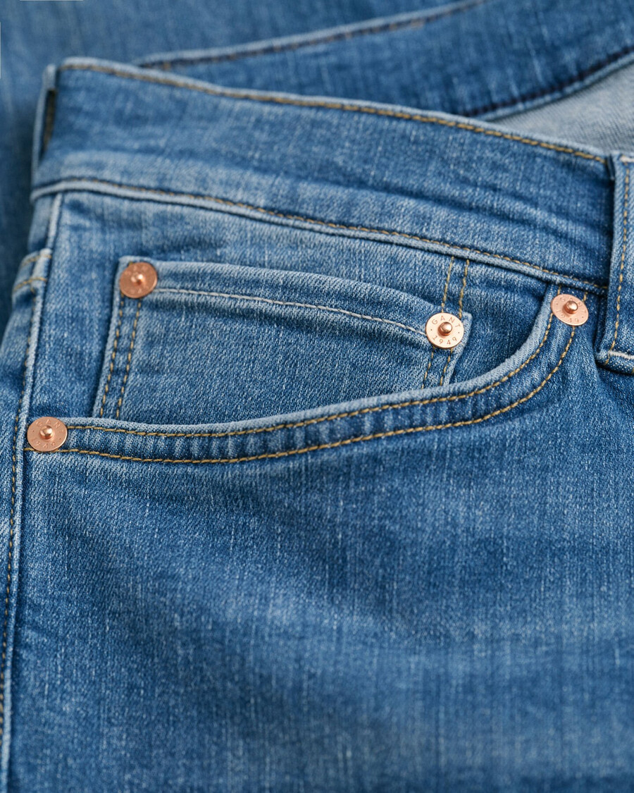 calça jeans active recover extra slim fit - azul médio desbotada