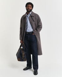 calça jeans reta - azul escuro cru