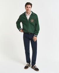 calça jeans de veludo cotelê slim fit - azul noite