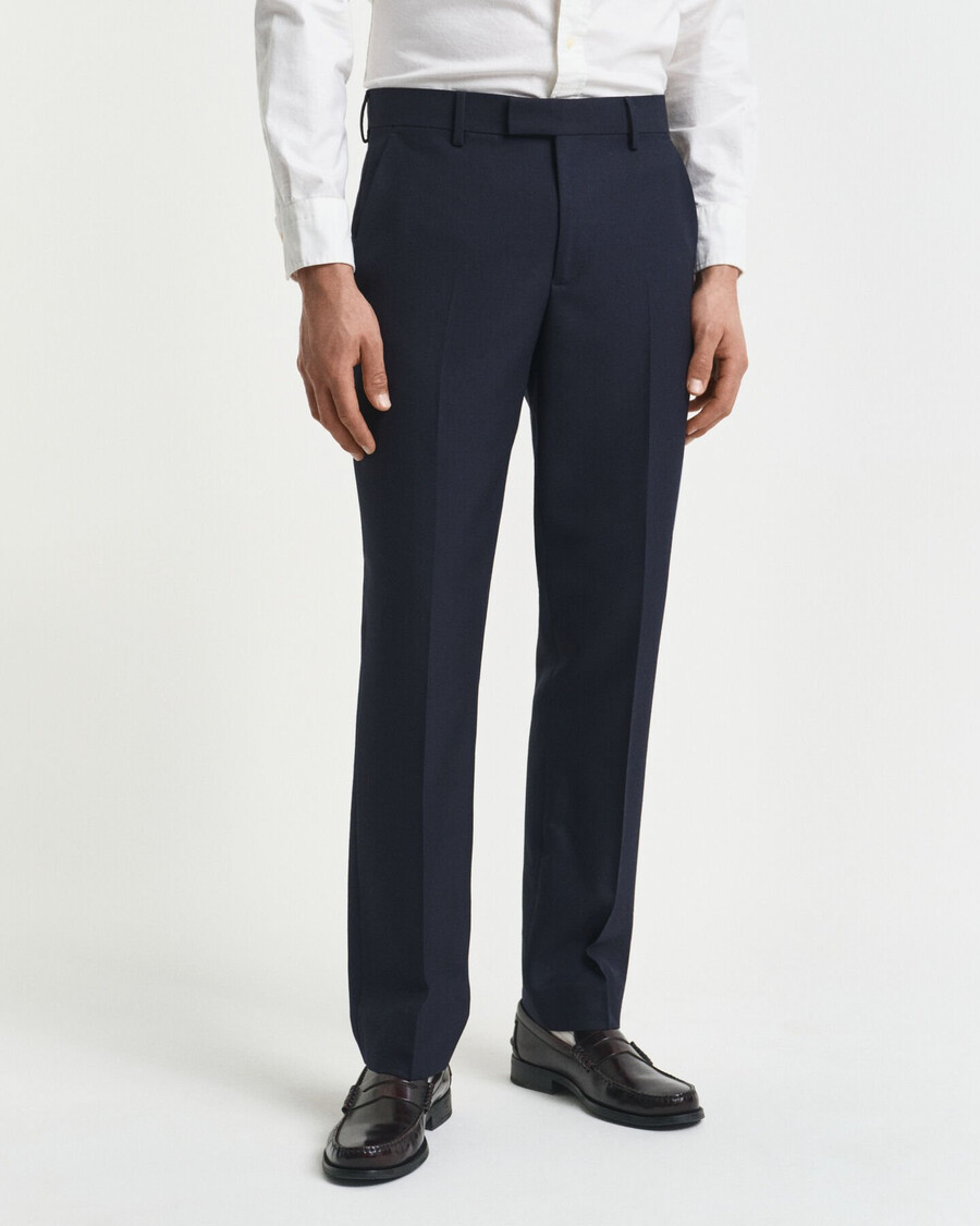 calças de fato de clube slim fit - azul noite