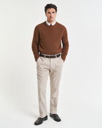 calças de fato slim fit donegal - mescla seed
