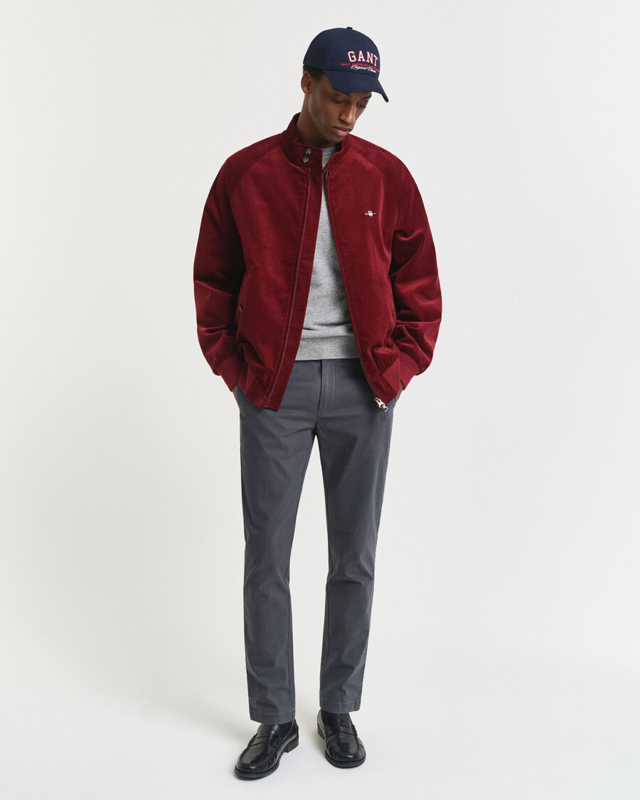 calça chino slim fit super confortável - antracite