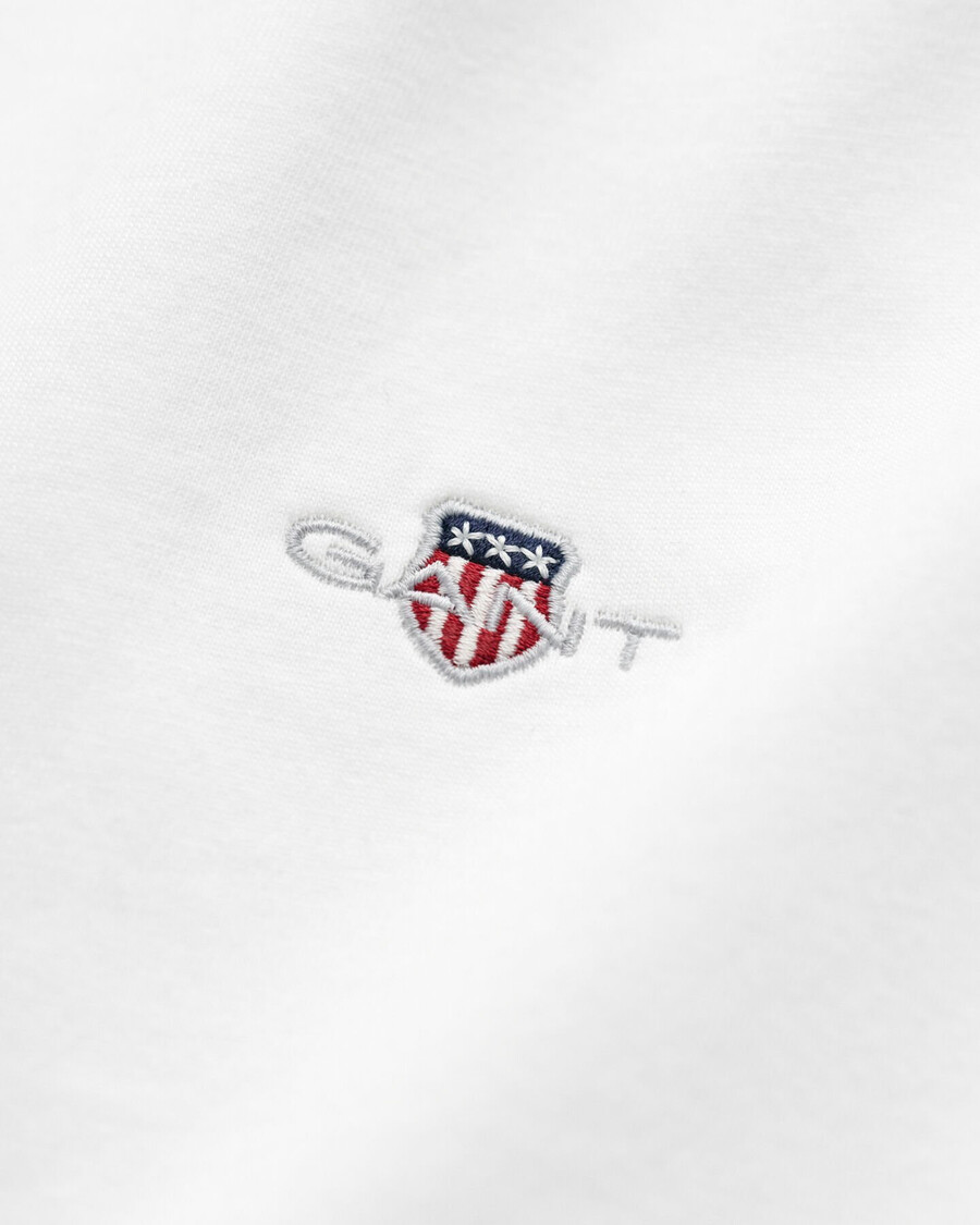 camiseta shield de corte regular - branca