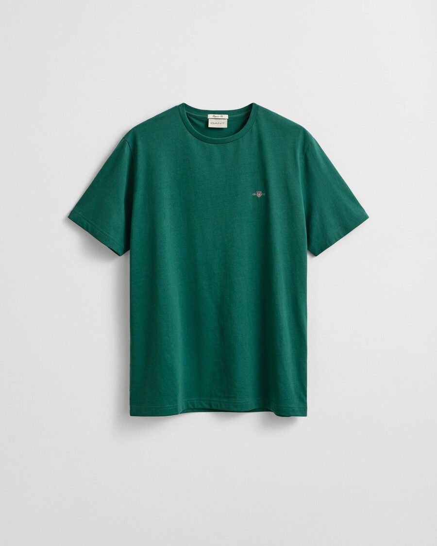 camiseta shield de corte regular - verde floresta escuro