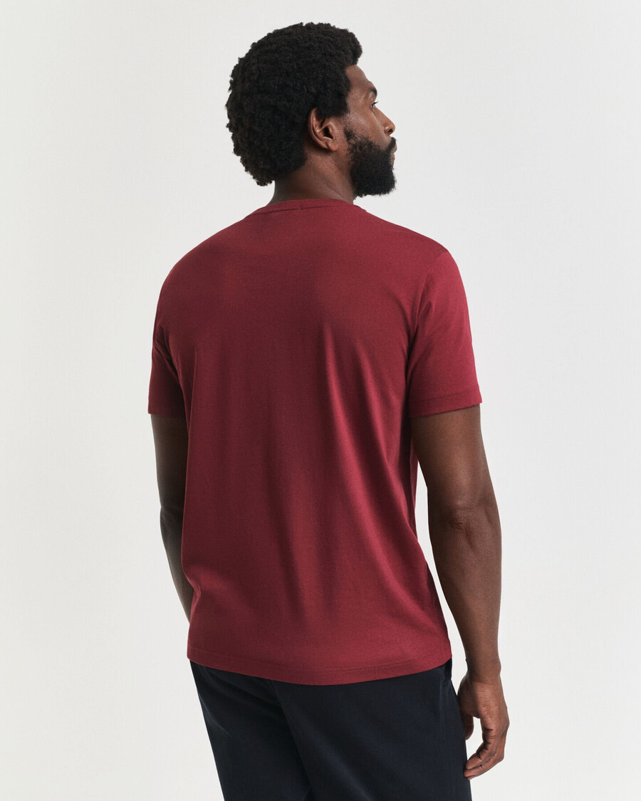 camiseta shield de corte regular - vermelho volumoso