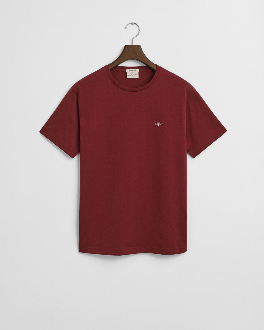camiseta shield de corte regular - vermelho volumoso
