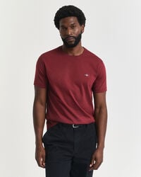 camiseta shield de corte regular - vermelho volumoso