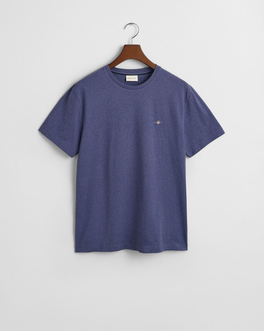 camiseta shield de corte regular - jeans escuro mesclado