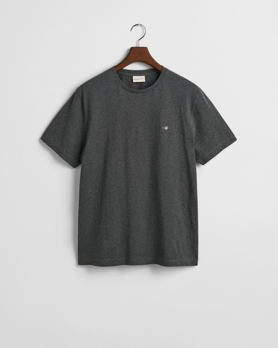 camiseta shield de corte regular - mescla antracite