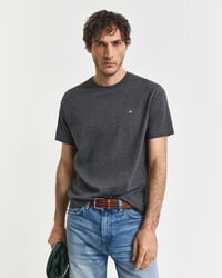 camiseta shield de corte regular - mescla antracite