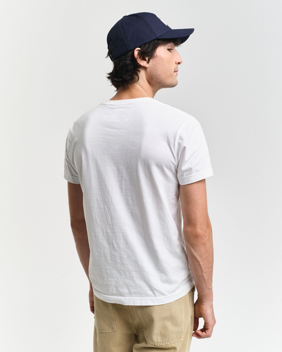 camiseta slim fit shield - branca