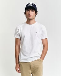 camiseta slim fit shield - branca