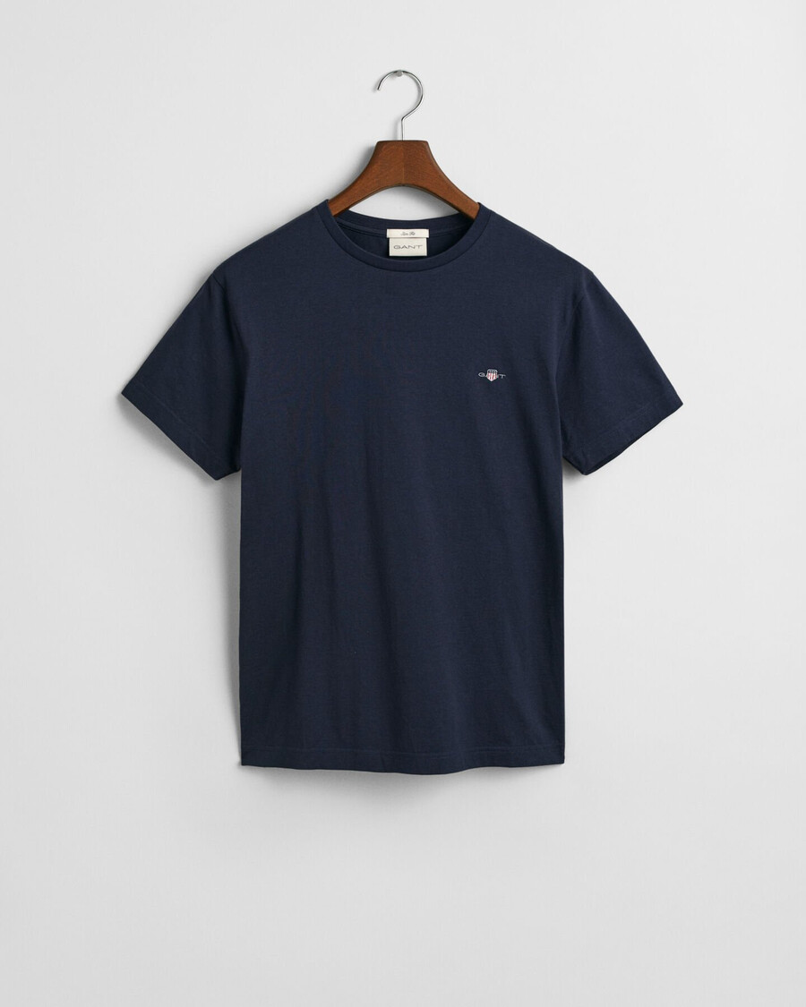 camiseta slim fit shield - azul noite
